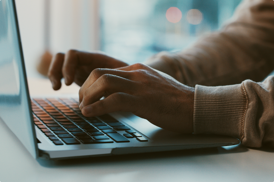 Woman at laptop